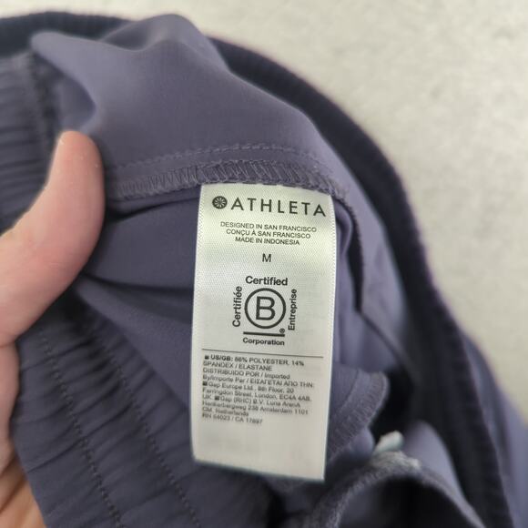 Athleta Stride Pant 658453 Wide Leg Pants Women's Size Medium Gray Casual - Picture 8 of 9